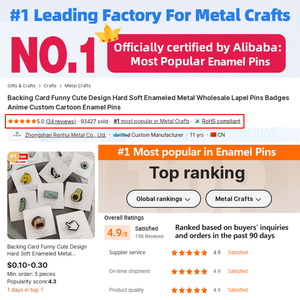 OEM ODM Pas de minimum en vrac fabricants en gros conception <span class=keywords><strong>dessin</strong></span> <span class=keywords><strong>animé</strong></span> Anime métal dur souple artisanat épinglettes badges personnalisés épingles en émail - Product Image 2