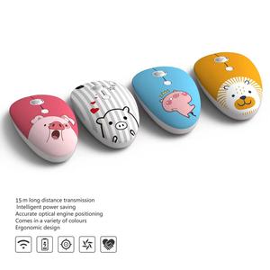 Usine 2.4GHz sans fil silencieux dessin animé souris Mini Portable voyage <span class=keywords><strong>Animal</strong></span> souris mignon dessin animé fille USB Mini sans fil <span class=keywords><strong>mou</strong></span> - Product Image 1