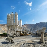 Centrale à béton HZS75 électrique 75 m³/h pour projets de construction industrielle Haigang, structure en acier robuste pour aéroport