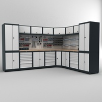 Sistema de armario de herramientas modular para garajes mecánicos Banco de trabajo de acero grande Combinación personalizable