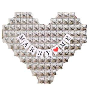 54 "ハート型フォイルバルーンクリスマス新年バレンタインデー誕生日結婚式の婚約パーティーメリーミーバルーンデコレーション - Product Image 5