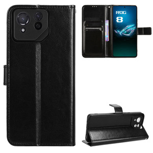 Étui portefeuille de luxe en cuir PU Crazy Horse pour Asus ROG Phone 8 <span class=keywords><strong>Pro</strong></span> - Product Image 6