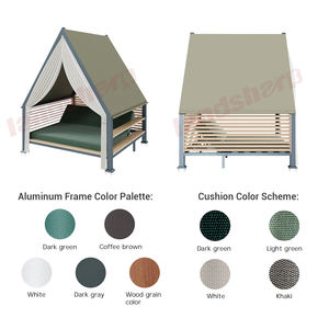 <span class=keywords><strong>Tumbonas</strong></span> para Exteriores Landsharp para Todo Clima con Juego de Colchones y Almohadas, Tumbona de Aluminio para Piscina, Gazebo - Product Image 5