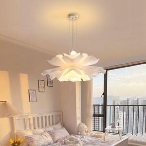Floral Pendant <b>Light</b> Led E27 White Round <b>Chandelier</b> For Dining Table Lighting - Product Image 3