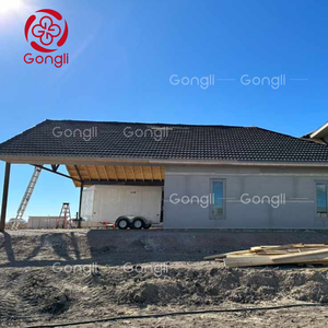 ปรับแต่งโรงงานโดยตรงก่อสร้างอาคารกระเบื้อง<span class=keywords><strong>หลังคา</strong></span><span class=keywords><strong>หลังคา</strong></span>โลหะพร้อมร้านค้ารางน้ําแผ่นห<span class=keywords><strong>ล</strong></span>ังคาเห<span class=keywords><strong>ล</strong></span>็ก - Product Image 4