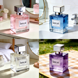 Luxury 100ml Botellas De Perfume Spray Bottle Glass with Metallic Cap and <strong>Reed</strong> <strong>Diffuser</strong> <strong>for</strong> High-End Fragrance Packaging - Product Image 3