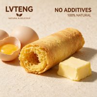 Rollitos de Huevo Saludables Hechos a Mano para Niños, Venta al por Mayor, Sin Grasas Trans, Crujientes, para Merienda Escolar, Postre, Suministro a Granel, OEM