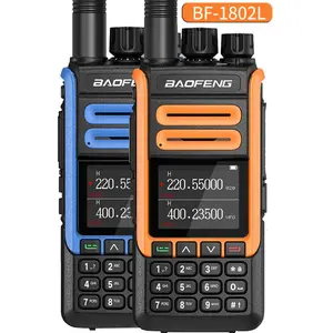 Новинка, BF-1802L, двухстороннее радио, 2200 мАч, трехдиапазонное оповещение о погоде, 999CH, рация BAOFENG, BF-1802L