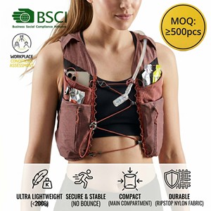 Chaleco de Hidratación Ajustable y Personalizado para Correr, con Bolsillos para Botellas de Agua, Ligero, Resistente al Agua y Transpirable, para Senderismo y Actividades al Aire Libre - Product Image 1
