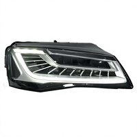 Pour les modèles Audi A8 2011-2013 et 2016, ensemble de phares avec feux de jour à LED et clignotants dynamiques 12V 55W