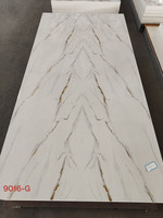 Lembaran PVC UV Motif Marmer Harga Kompetitif Bahan Dekorasi Dinding