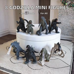 Set de 8 Figuras de Acción de <span class=keywords><strong>Godzilla</strong></span> de PVC a Escala 1/100, Temática de Películas <span class=keywords><strong>y</strong></span> TV, Modelo de Micropaisaje - Product Image 2