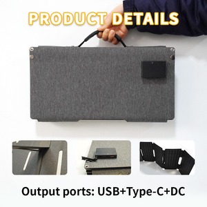 Panneau <span class=keywords><strong>Solaire</strong></span> Pliable FOLDSUN 100W PERC à Sortie USB-C/USB-A/DC, Certifié CE, pour Ordinateurs Portables et Drones - Silicium Monocristallin, Vente Directe Usine - Product Image 5