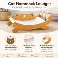 Lit-griffoir moderne pour chat avec coussin en feutre, idéal pour jouer, se reposer, griffer et soulager les démangeaisons, mobilier durable pour animaux de compagnie