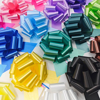 Grand nœud cadeau en plastique pour fleurs, 12 pouces, avec cordon de serrage |   Nouveauté très demandée et durable pour emballer les cadeaux, les voitures, les vélos et plus encore