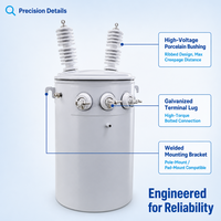 Transformateur de puissance immergé dans l'huile S11 triphasé 10kVA-2500kVA certifié IEC, transformateurs électriques industriels