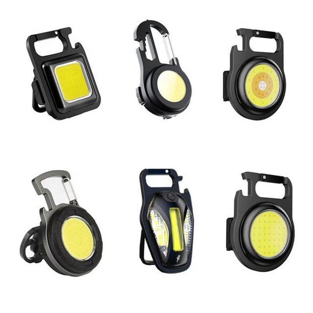 Mini Bottle Opener Light Outdoor Rechargeable Pocket Keychain IP65 Waterproof Camping Magnetic 5w Cob Led Flashlight Work Light