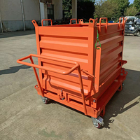 Chariot élévateur à benne basculante lourde de bonne qualité, boîte de stockage mobile, équipement de manutention d'entrepôt