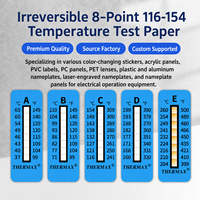 Papier thermochromique irréversible, papier sensible à la chaleur changeant de couleur, autocollant d'étiquetage thermique