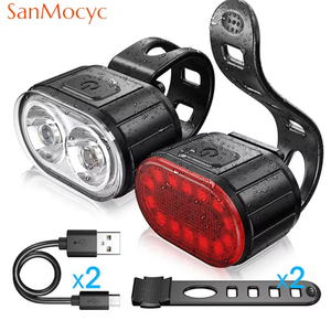 Luces LED para Bicicleta al por Mayor, Lámpara Delantera y Trasera, Luz de Ciclismo, Linterna, Accesorios - Product Image 2