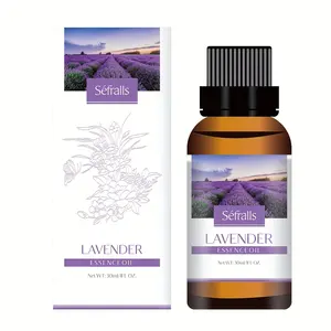 Minyak esensial Lavender kustom Label pribadi, minyak pijat badan memberi nutrisi relaksasi aromaterapi