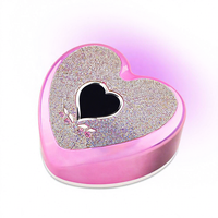 Lampe à Ongles LED UV en Forme de Coeur 96W avec Strass, Séchoir à Gel, Manucure, Professionnel, Nail Art