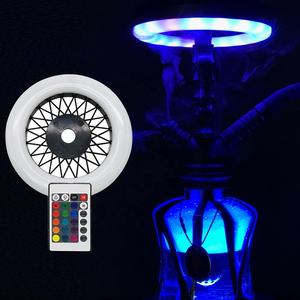 LOMINT Lumière LED Colorée pour <span class=keywords><strong>Chicha</strong></span>, Lampe Anneau à Boucle Perforée, <span class=keywords><strong>Ambiance</strong></span> de Fête, Bar, Boîte de Nuit, Décoration pour Fumer L012 - Product Image 4