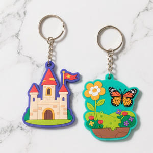 PVCキーチェーンカスタムロゴ3D/2DかわいいPVCキーチェーン文字 - Product Image 2