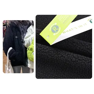Manufacturers Winter Coat Soft Camo Berber Fleece 100% Polyester Fake Sherpa Fleece Faux Fur Fabric
