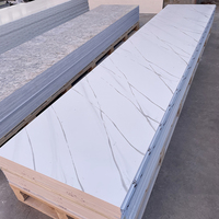 Pierre acrylique artificielle de 8mm, résine rétro-éclairée, panneau mural de surface solide translucide pour décoration murale d'hôtel