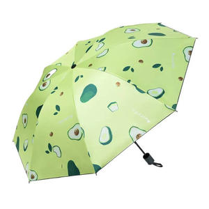 Paraguas Manual de 3 Pliegues con Estampado de Frutas, Protección UV y Resistente a la Lluvia, Estructura de Hierro, Venta Directa de Fábrica - Product Image 5