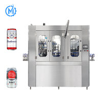 Machine de remplissage automatique de canettes de jus de pomme et d'orange à 18 têtes