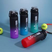 Bouteille d'eau Kecolove 1000 ml personnalisable, anti-fuite, sans BPA, pour le sport, l'école, les voyages en plein air, la salle de sport, avec poignée, couleur dégradée