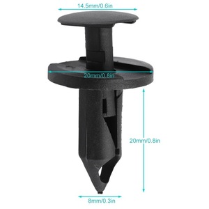 Universal <b>Bumper</b> Mudguard Trim <b>Clips</b> B28 BK005 For Toyota Honda Land Rover BMW Ford Buick Audi Repair Replacement - Product Image 2