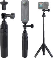 Trépied extensible de 40 cm, mini bâton à selfie portable pour DJI Osmo Pocket 3/4, support stable, poignée pour vlog, accessoire pour caméra d'action
