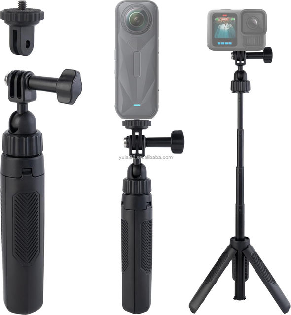 40cm Extendable Tripod Mini Portable Selfie Stick for DJI Osmo Pocket 3/4 Stable Stand Vlog Handle Grip Action Camera Accessory