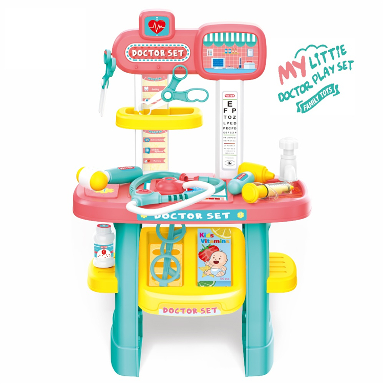 RTS детские игрушки для ролевых врачей, наборы рабочих столов с двойной палубой, медицинское оборудование, игровой набор