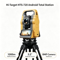 Station totale Android Hi Target HTS-720 4G Bluetooth IP65 robuste pour l'arpentage