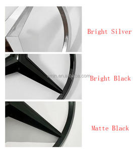 Insignia de <span class=keywords><strong>maletero</strong></span> trasero cromado brillante Negro estrellas emblema ABS tamaño Original W204 W205 W213 W253 W463 para todos los modelos de <span class=keywords><strong>Mercedes</strong></span>-Benz - Product Image 3