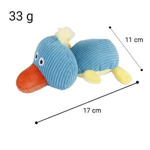 Commercio all'ingrosso forme di bovini e anatre animali domestici peluche interattivo durevole cane cigolante giocattolo da masticare - Product Image 2