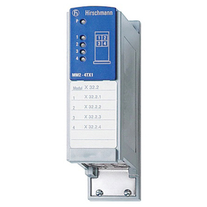 โมดูลสื่อ Hirschmann Mm2-4tx1 943722101 แบบปิดผนึกสำหรับสวิตช์ไมค์ 38x134x77 มม. 220V รับประกัน 18 เดือน - Product Image 1