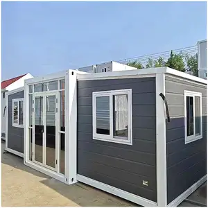 40ft Australien 2 Schlafzimmer Container häuser Erweiterbares Container haus mit vollem Badezimmer