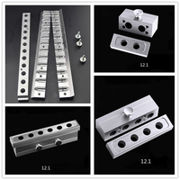 Moule en aluminium pour rouge à lèvres, modèle OEM 12.1/11.1 /9.1mm, outil de bricolage de 2 — 4-6-12 trous