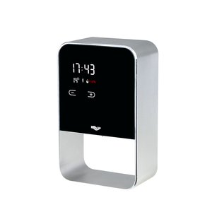 Distributeur de savon liquide désinfectant pour les mains 480 ml rechargeable en alliage d'aluminium LCD cuisine salle de bain moderne intelligent automatique sans contact - Product Image 1