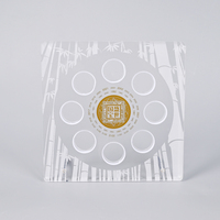 Plaque de présentation personnalisée en acrylique transparent pour pièces commémoratives, médailles, souvenirs et trophées avec support