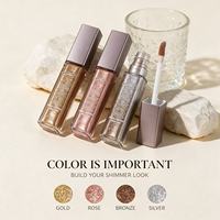 Fard à paupières liquide très pigmenté, waterproof et scintillant LSFAIRY EL28, marque privée, 5 couleurs, usage quotidien, personnalisable