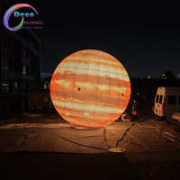 Ballon gonflable géant de la planète Jupiter avec éclairage LED, boule du système solaire pour l'éducation muséale et les expositions nocturnes