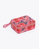 Trousse de Maquillage Grande Capacité en Toile Unie, Modèle Neat Beaming Deluxe, Résistante au Rétrécissement, pour Cosmétiques et Articles de Toilette