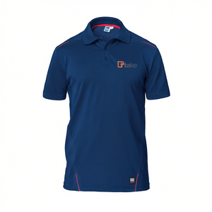 เสื้อโปโลแขนสั้นสีน้ำเงิน ไซส์ XL ผ้า Performance Fabric - Product Image 2