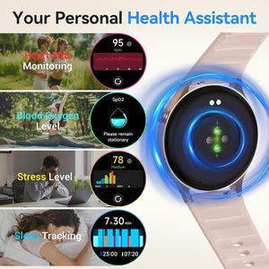 Montre connectée <span class=keywords><strong>Fitpolo</strong></span> pour femme, écran AMOLED 44-49 mm, étanche IP67, suivi d'activité, appels/messages, fréquence cardiaque, SpO2, boîtier en céramique - Product Image 4